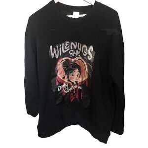 Wreck-It Ralph -Vanellope von Schweetz Men's large Black Sweater THICK PRINTED